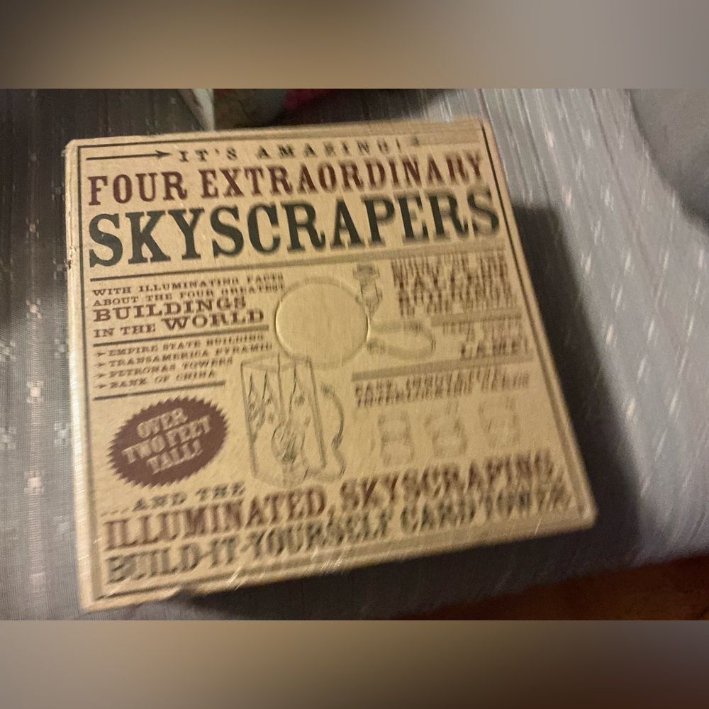 It's Amazing Four Extraordinary Skyscrapers Build It Yourself Card Tower Lamp